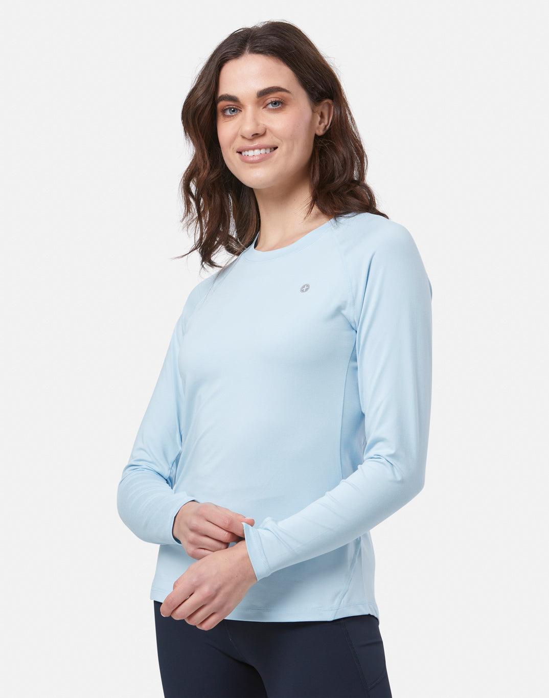 Relentless Long Sleeve Tee in Baby Blue - Long Sleeves - Gym+Coffee IE