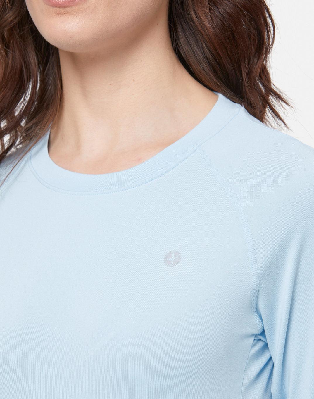 Relentless Long Sleeve Tee in Baby Blue - Long Sleeves - Gym+Coffee IE