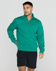 Clubhouse Half Zip in Sprint Green