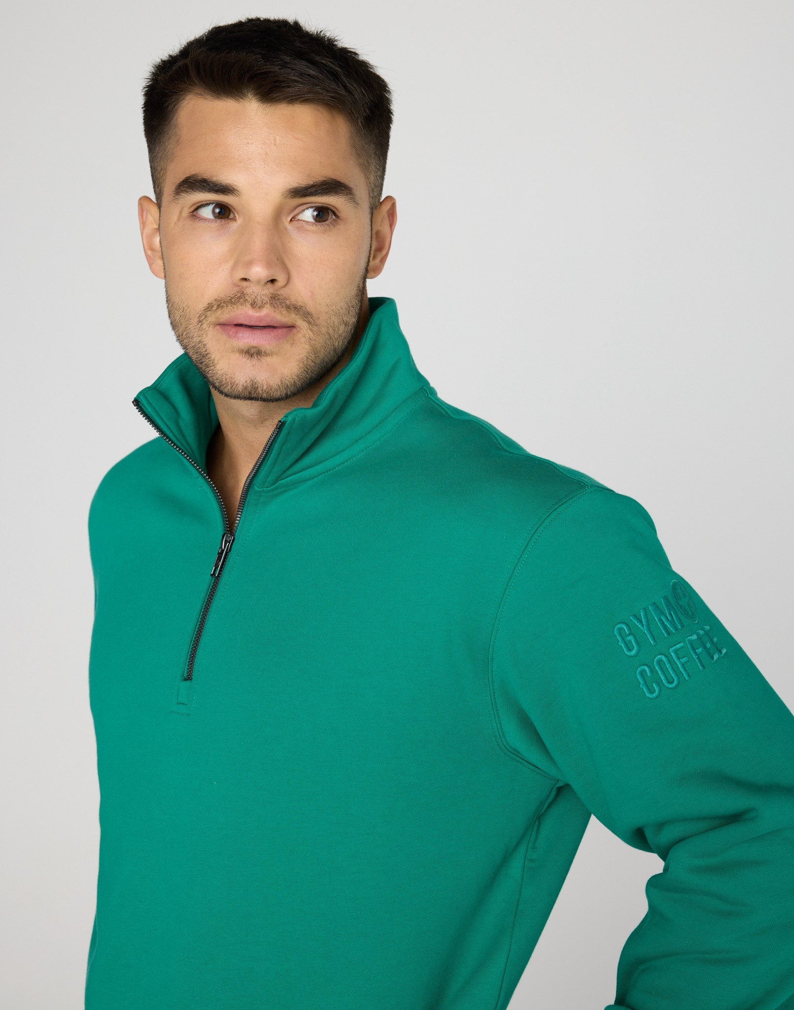 Clubhouse Half Zip in Sprint Green