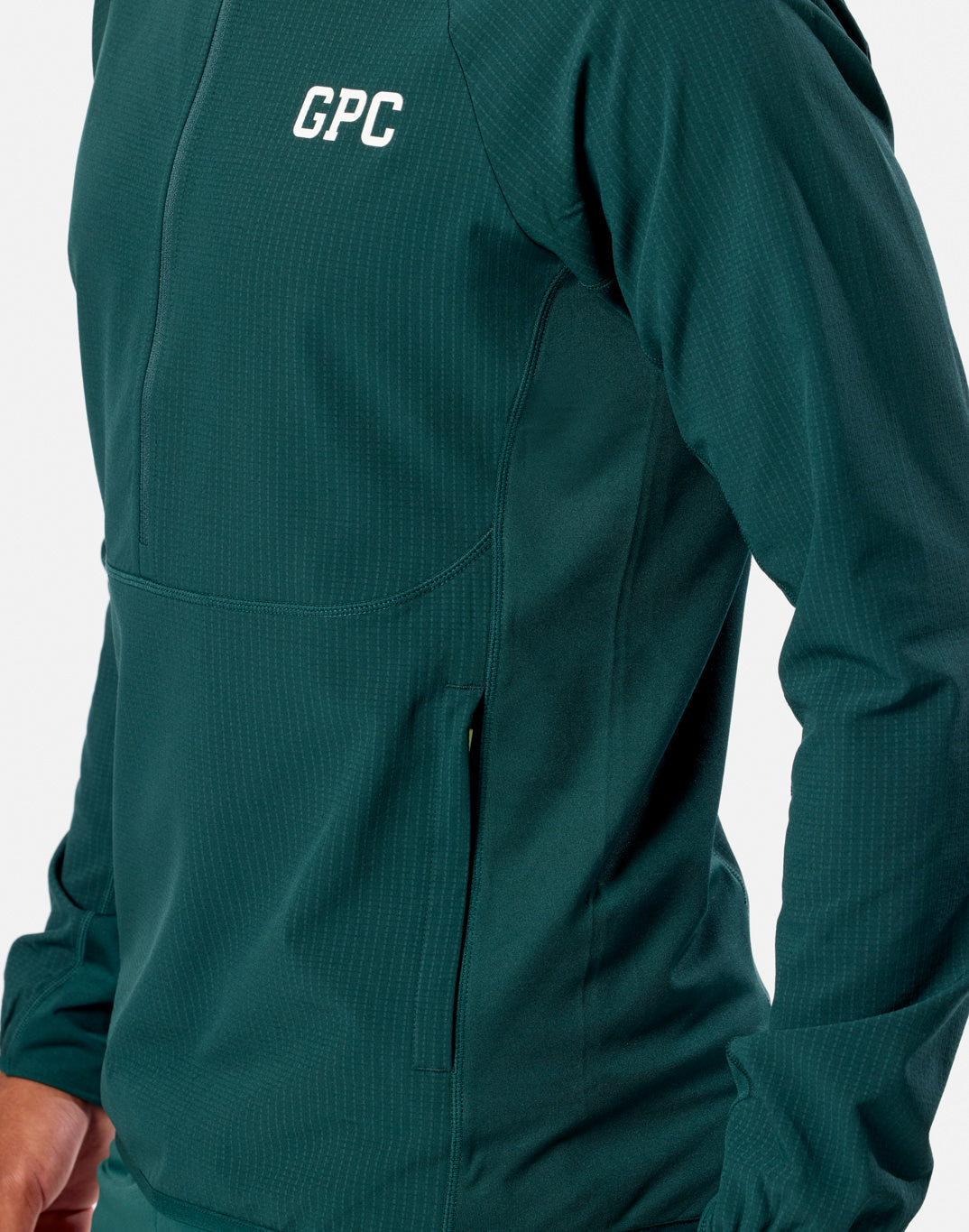 GPC Train Hooded Midlayer in Amazon Green