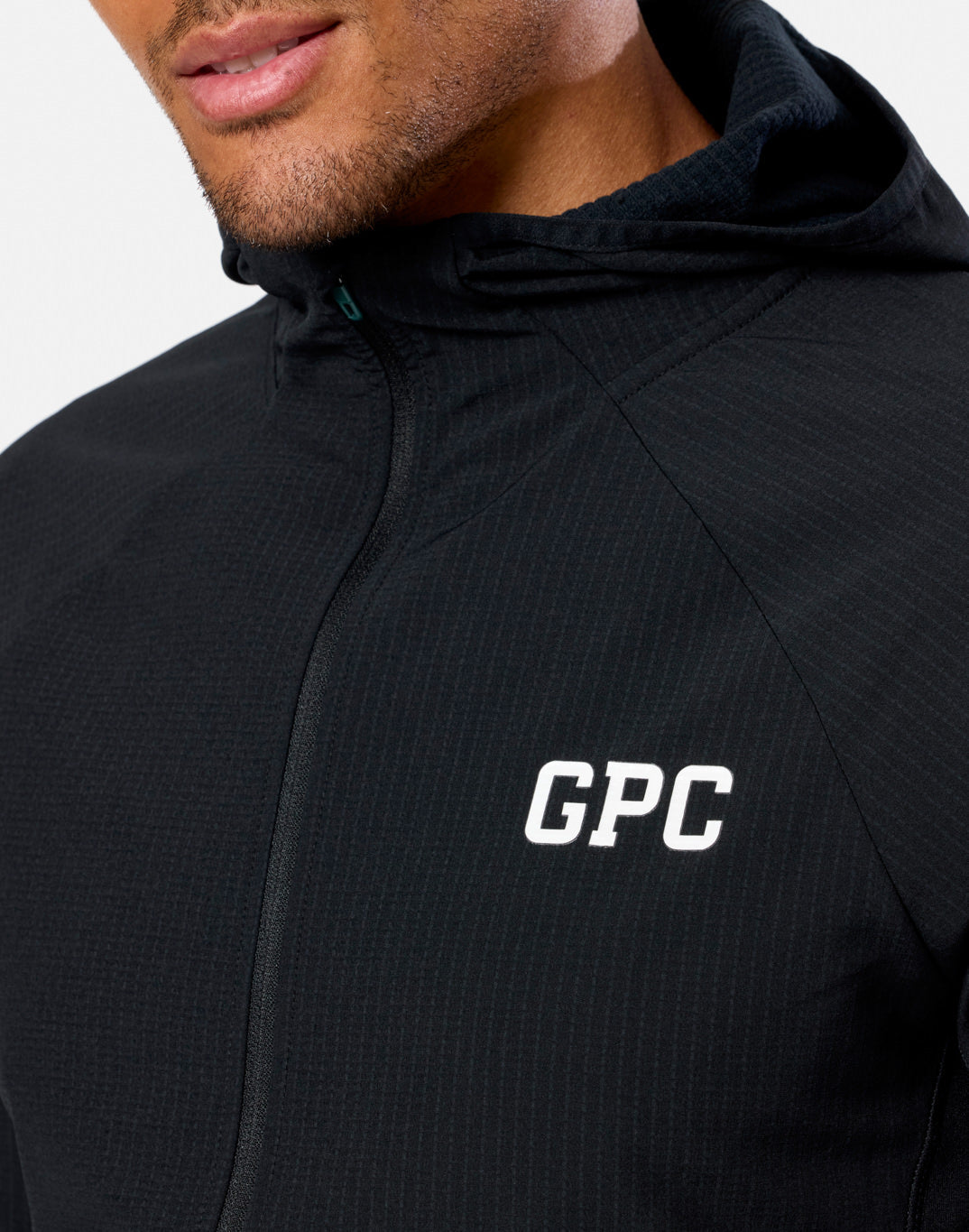 GPC Train Hooded Midlayer in Black