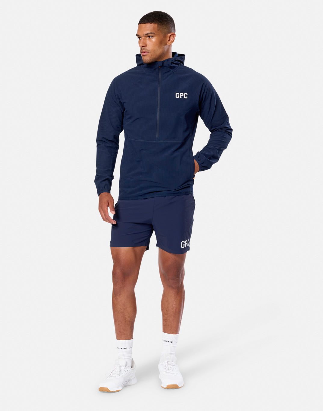 GPC Train Hooded Midlayer in Twilight Navy