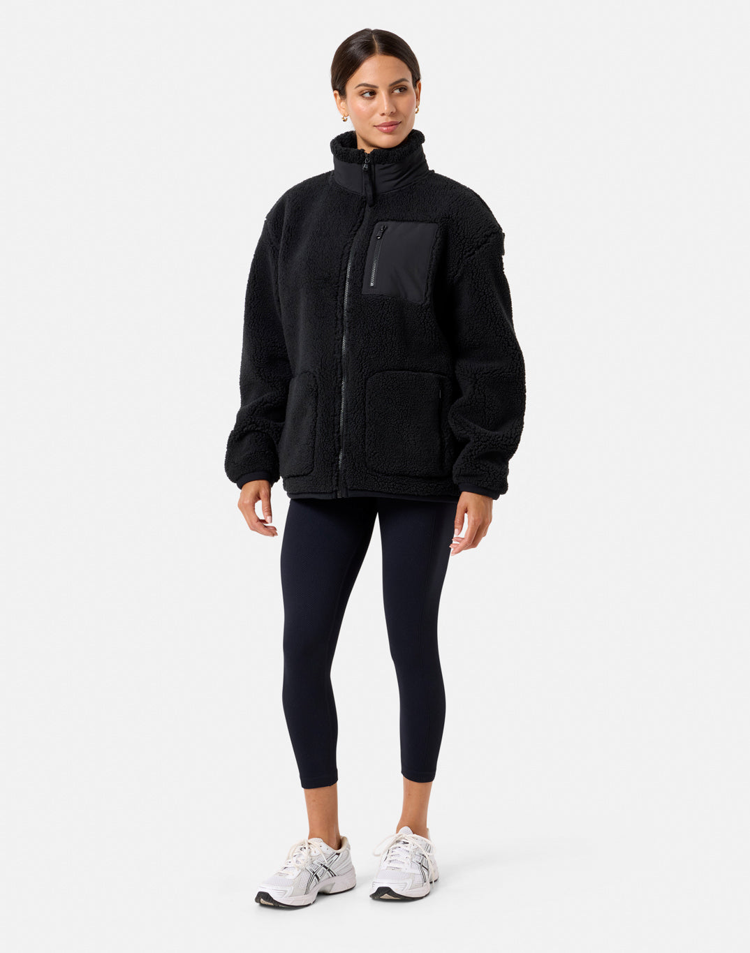 Industry Fleece Jacket in Black