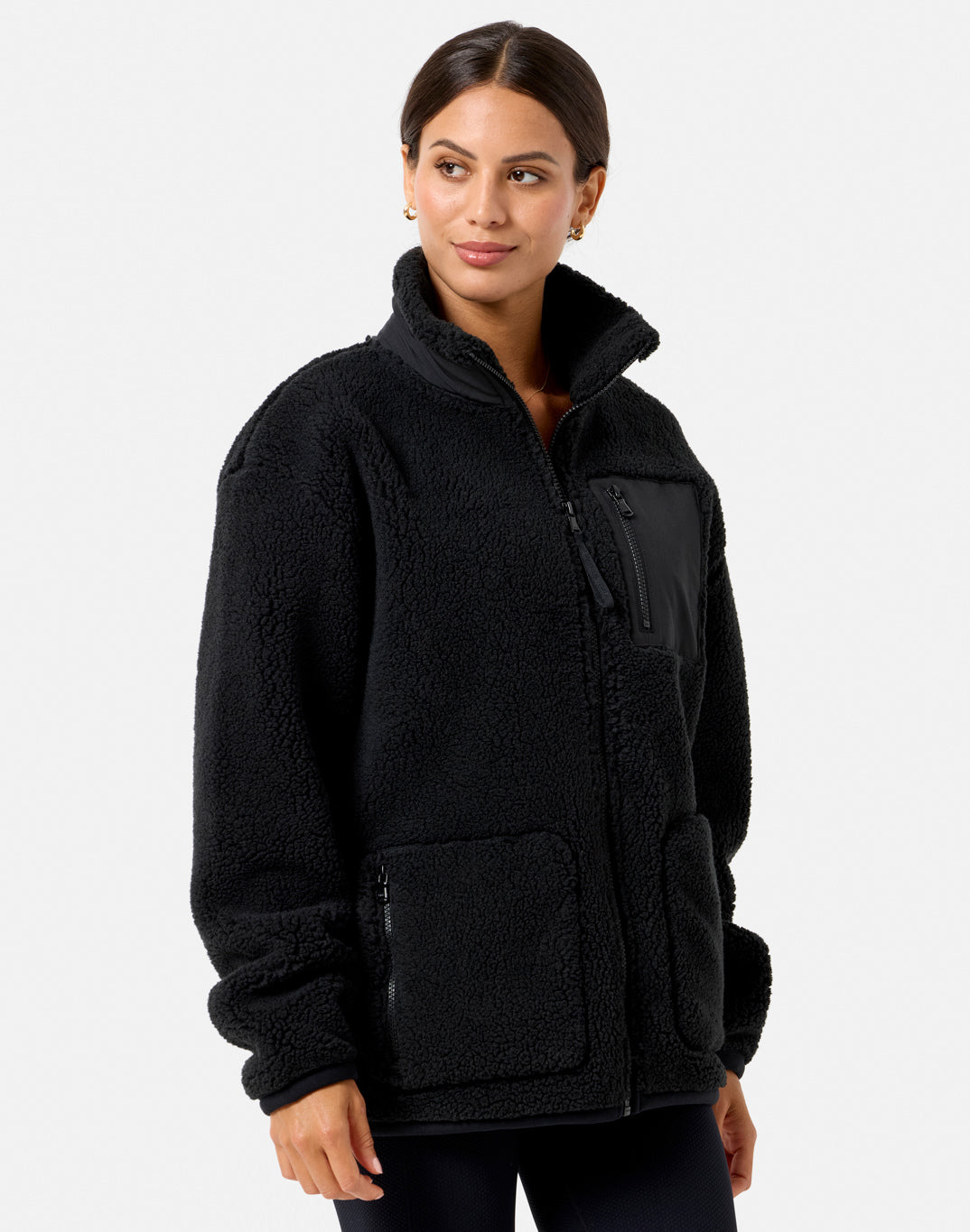 Industry Fleece Jacket in Black
