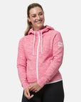 Pink Fleck Zip Hoodie - Hoodies - Gym+Coffee IE