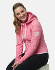 Pink Fleck Zip Hoodie - Hoodies - Gym+Coffee IE