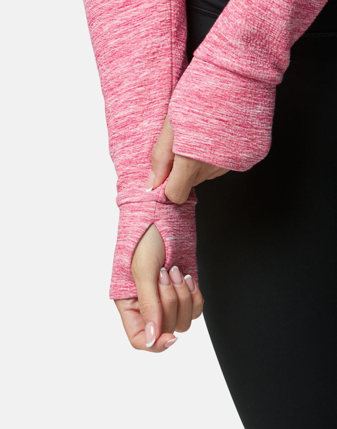 Pink Fleck Zip Hoodie - Hoodies - Gym+Coffee IE