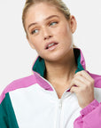 Kin Half Zip Breaker in Crisp Pink
