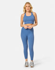 Lotus Lounge 7/8 Legging in Oasis Blue