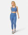 Lotus Lounge 7/8 Legging in Oasis Blue