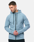 Chill Patch Zip Hoodie in Steel Blue