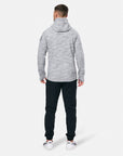 Mens Grey Fleck Hoodie