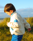 Kids Full Zip Polar Fleece in Sky Blue