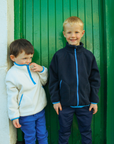 Kids Full Zip Polar Fleece in Sky Blue