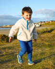 Kids Full Zip Polar Fleece in Sky Blue