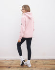 Patch Hoodie in Dusty Pink