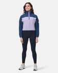 Half Zip Crop Polar Fleece in Lilac - Fleeces - Gym+Coffee IE