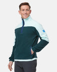 Unisex Half Zip Polar Fleece in Sea Green - Fleeces - Gym+Coffee IE