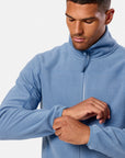 Full Zip Polar Fleece in Oasis Blue