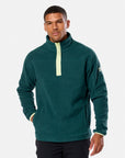 Half Zip Polar Fleece in Amazon Green