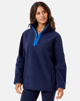Half Zip Polar Fleece in Twilight Navy