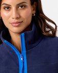 Half Zip Polar Fleece in Twilight Navy