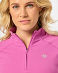 Relentless 1/4 Zip in Crisp Pink