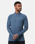 Relentless 1/4 Zip in Thunder Blue - Midlayer - Gym+Coffee IE