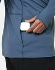 Relentless 1/4 Zip in Thunder Blue - Midlayer - Gym+Coffee IE