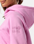 Sierra Crop Half Zip Hoodie in Cotton Candy