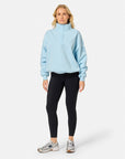 Snap Collar Sierra Sweatshirt in Baby Blue