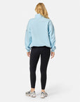 Snap Collar Sierra Sweatshirt in Baby Blue