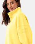 Snap Collar Sierra Sweatshirt in Lemon Sorbet
