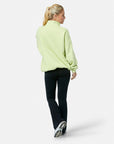 Snap Collar Sweatshirt in Lime Sorbet