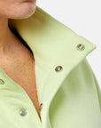 Snap Collar Sweatshirt in Lime Sorbet
