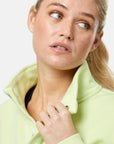 Snap Collar Sweatshirt in Lime Sorbet