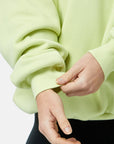 Snap Collar Sweatshirt in Lime Sorbet