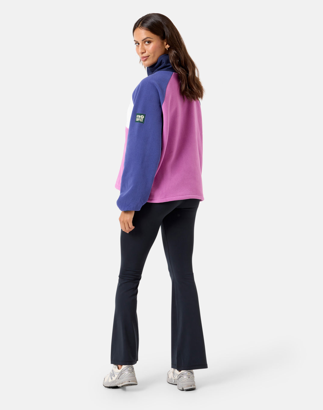 Snap Polar Fleece in Crisp Pink