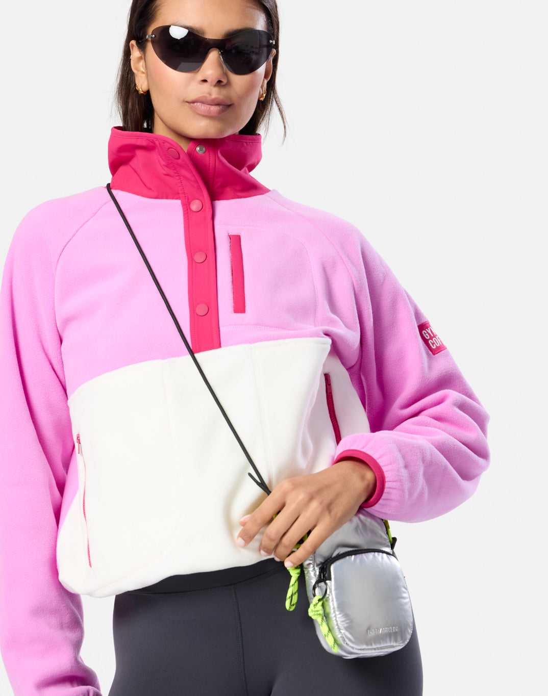 Snap Polar Fleece in Fuchsia Pink