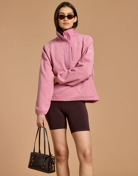 Snap Polar Fleece in Pink Velvet – Gym+Coffee USA
