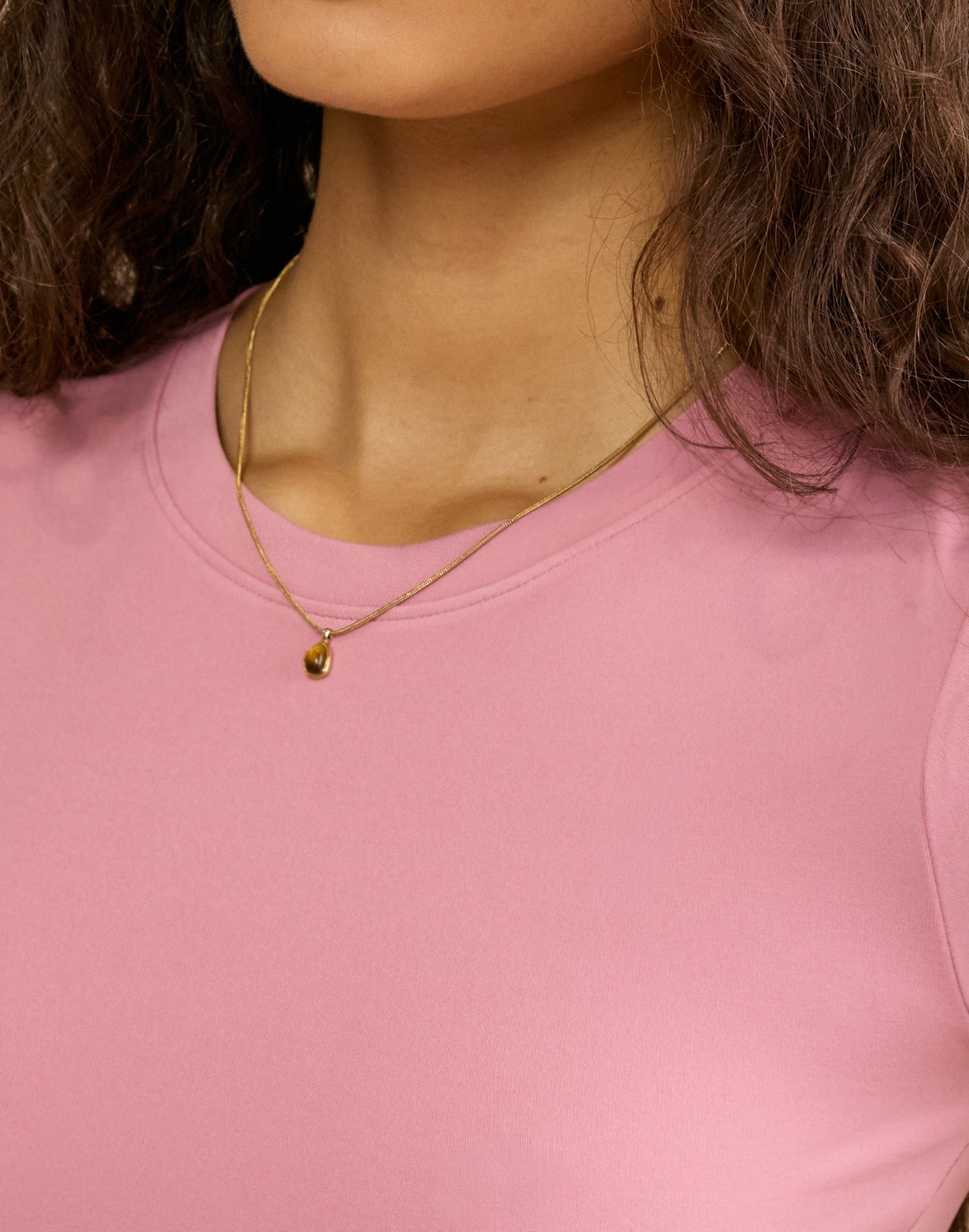 Soft-Motion Tee in Pink Velvet