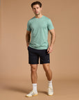 Daily Tee in Fresh Green Marl