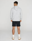 Textured Hoodie in Heather Grey