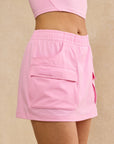 Utility Skort in Pink Blossom
