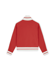 Varsity Jacket in Crimson Red