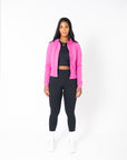 Chill Crop Zip Hoodie in Empower Pink - Hoodies - Gym+Coffee IE