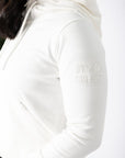 Chill Crop Zip Hoodie in Ivory White - Hoodies - Gym+Coffee IE