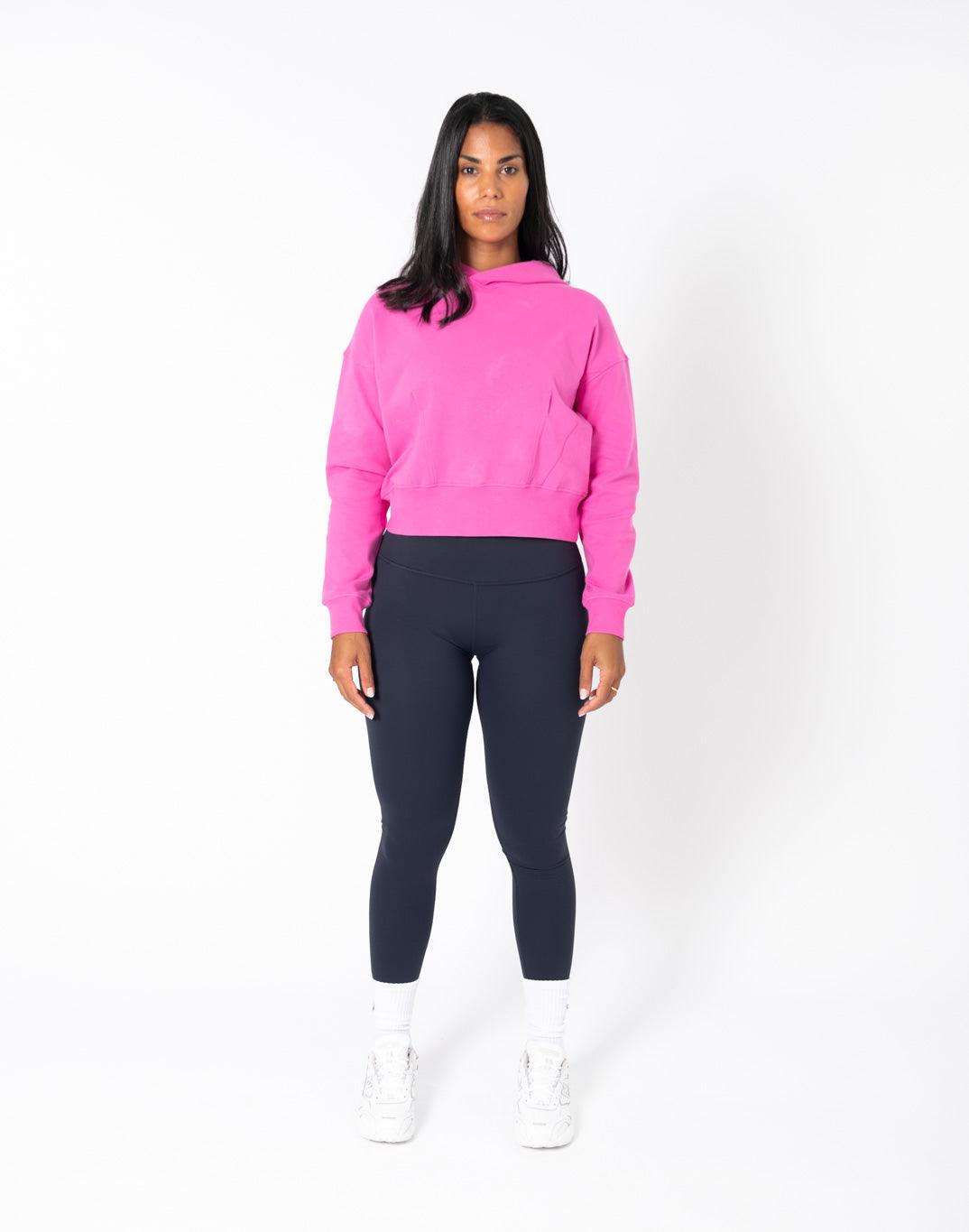 Dart Crop Hoodie in Empower Pink - Hoodies - Gym+Coffee IE