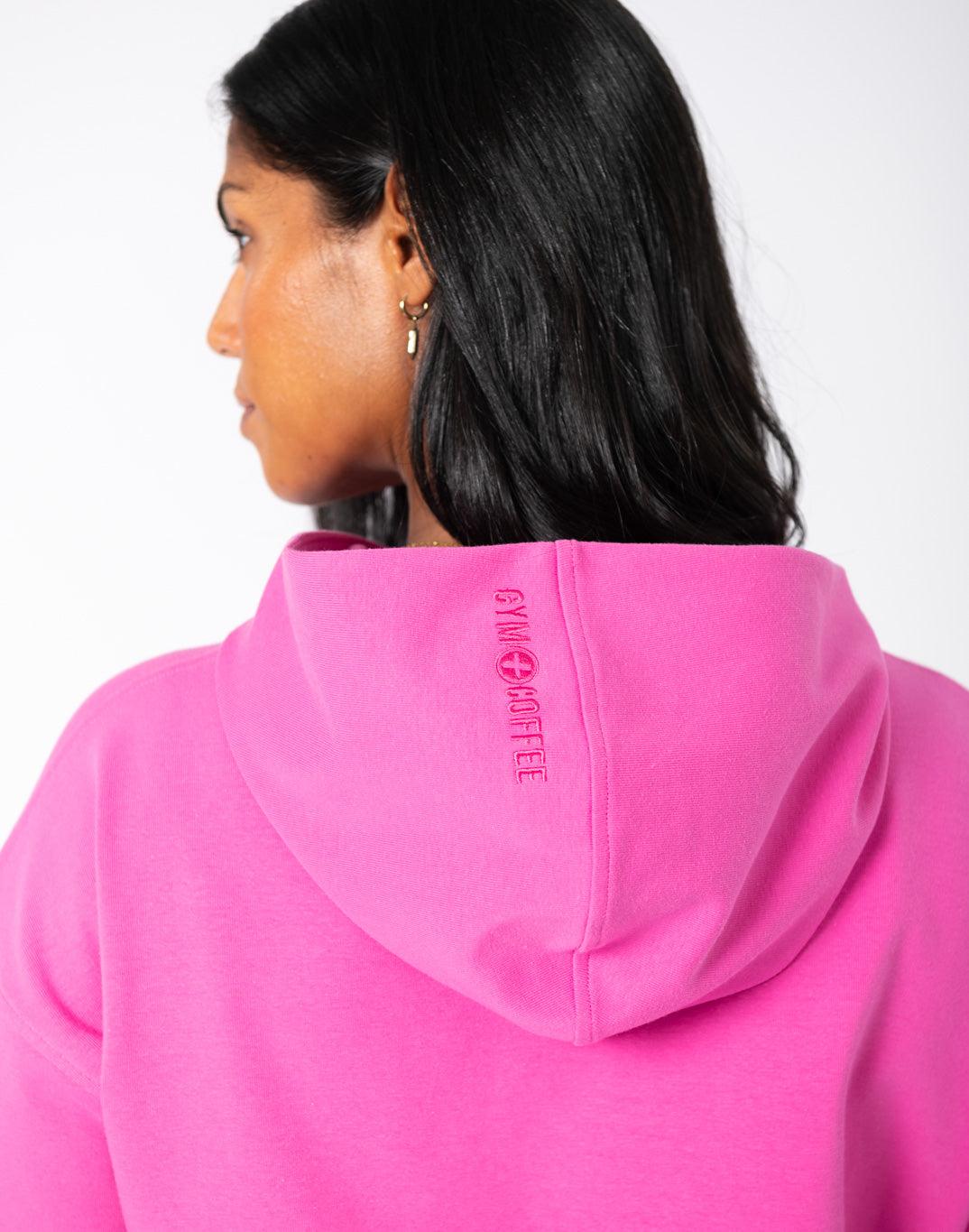 Dart Crop Hoodie in Empower Pink - Hoodies - Gym+Coffee IE